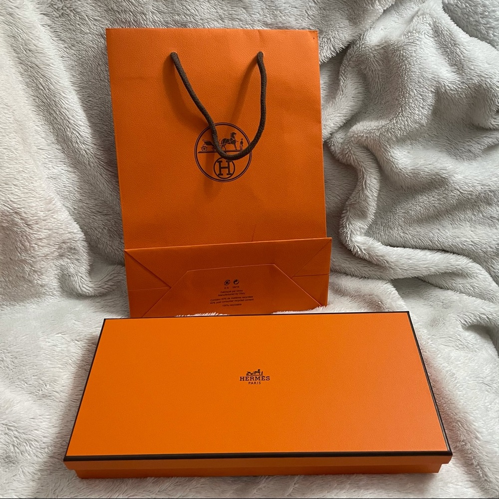 Authentic Herms Empty Box With Bag - image 1